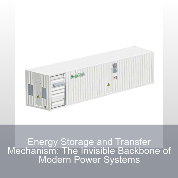 Energy Storage and Transfer Mechanism: The Invisible Backbone of Modern Power Systems